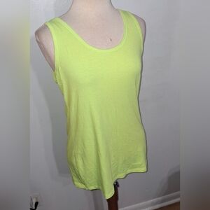 No Boundaries Bright Lime Tank Top- Juniors Size 15-17